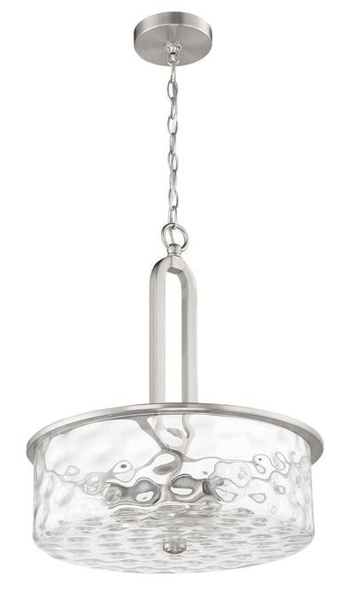 ##Antique Hardware## Collins 3 Light Pendant in Brushed Polished Nickel