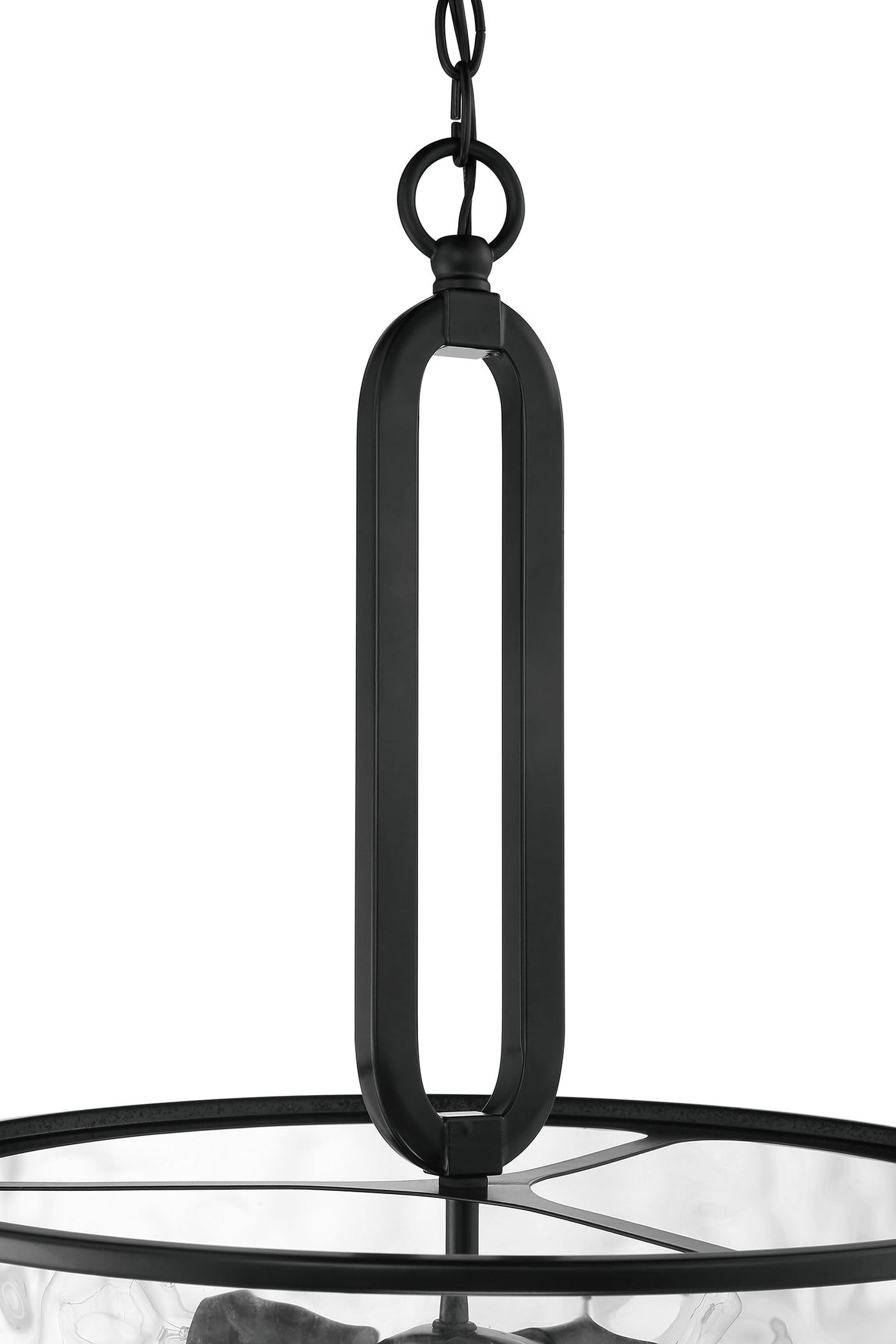 ##Antique Hardware## Collins 3 Light Pendant in Flat Black