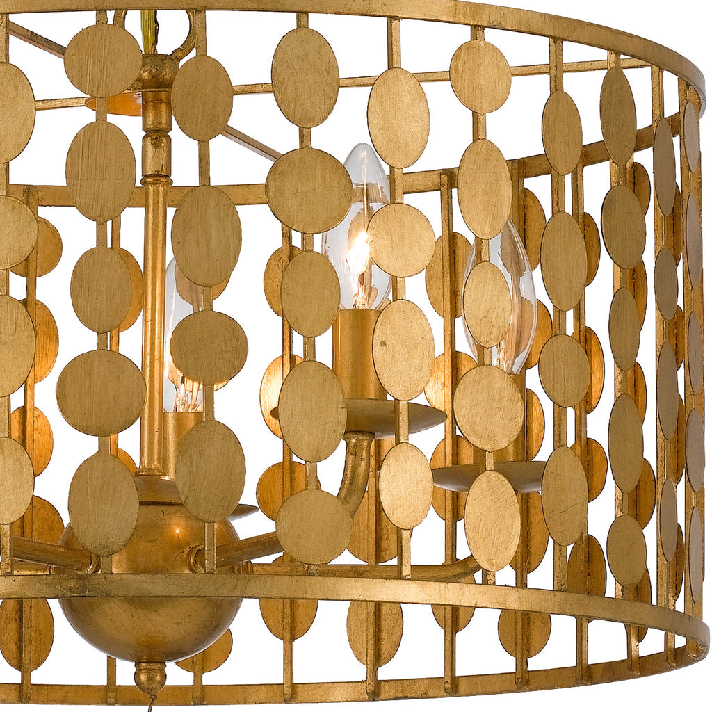 ##Antique Hardware## Layla 5 Light Antique Gold Chandelier