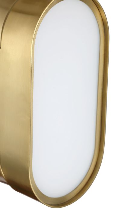 ##Antique Hardware## Melody 1 Light LED Wall Sconce in Satin Brass