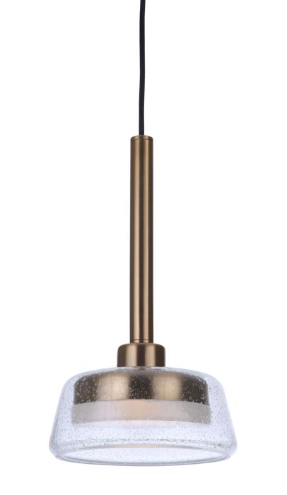 ##Antique Hardware## Centric 7.5" LED Pendant in Satin Brass