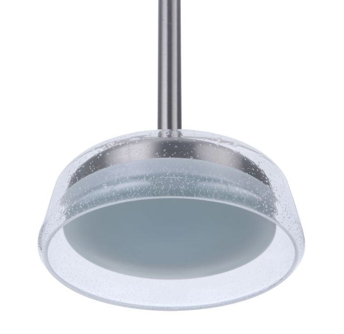 ##Antique Hardware## Centric 10" LED Pendant in Brushed Polished Nickel