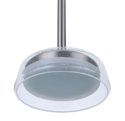 ##Antique Hardware## Centric 10" LED Pendant in Brushed Polished Nickel