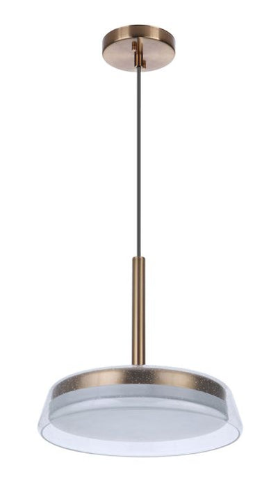 ##Antique Hardware## Centric 14" LED Pendant in Satin Brass