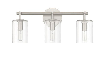 ##Antique Hardware## Hailie 3 Light Vanity in Satin Nickel