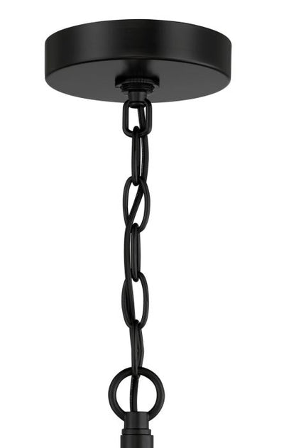 ##Antique Hardware## Hailie 6 Light Chandelier in Flat Black