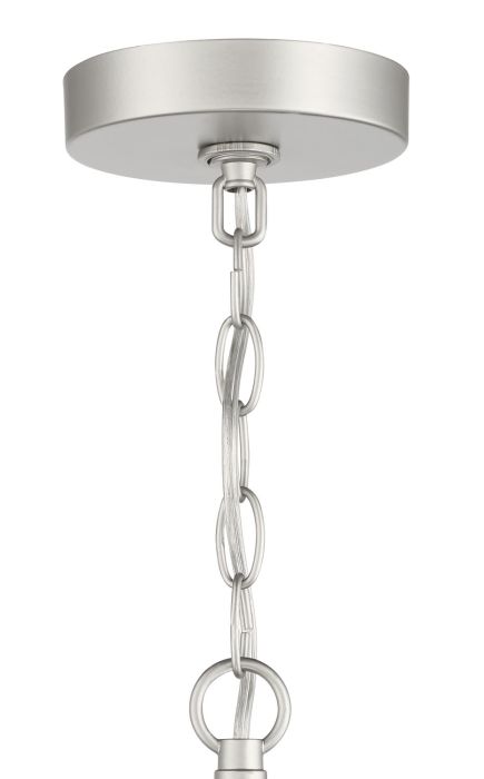 ##Antique Hardware## Hailie 6 Light Chandelier in Satin Nickel