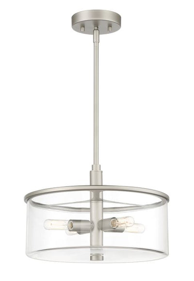 ##Antique Hardware## Hailie 4 Light Pendant in Satin Nickel