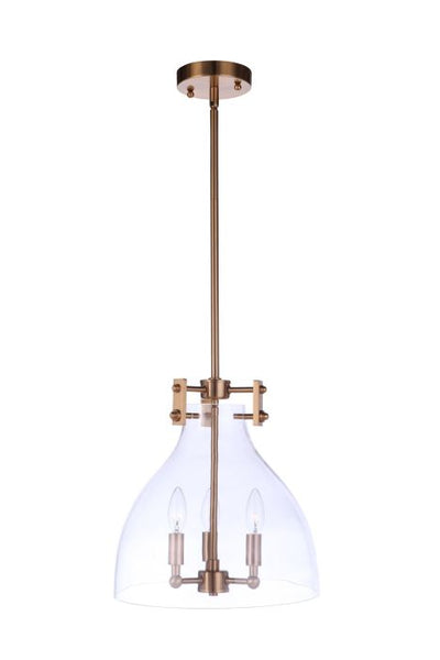 ##Antique Hardware## Chardonnay 3 Light Pendant in Satin Brass