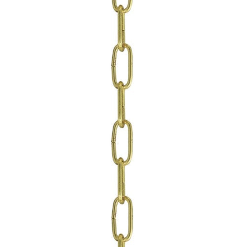 ##Antique Hardware## Polished Brass 3' Standard Decorative Chain