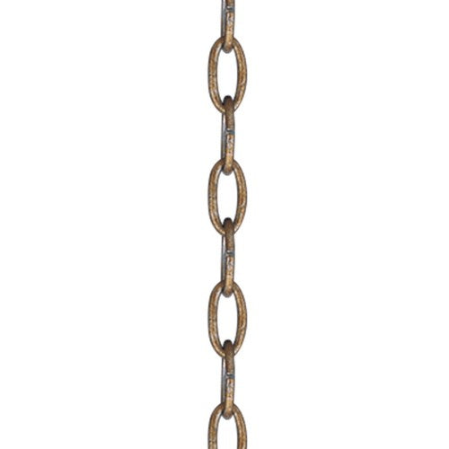 ##Antique Hardware## Antique Gold Leaf 3' Heavy Duty Decorative Chain