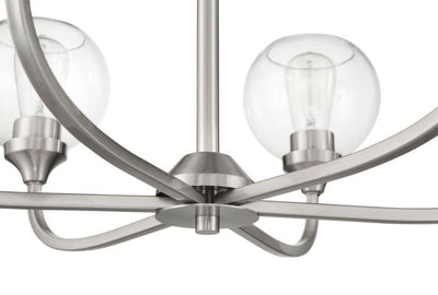 ##Antique Hardware## Glenda 9 Light Chandelier in Brushed Polished Nickel