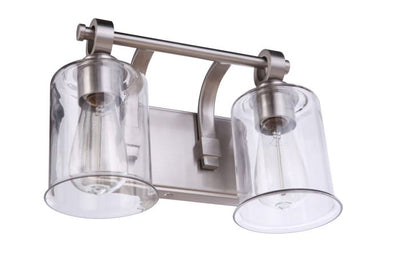 ##Antique Hardware## Romero 2 Light Vanity in Brushed Polished Nickel