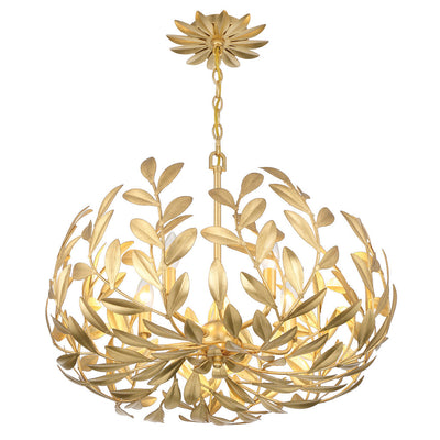 ##Antique Hardware## Broche 5 Light Antique Gold Chandelier