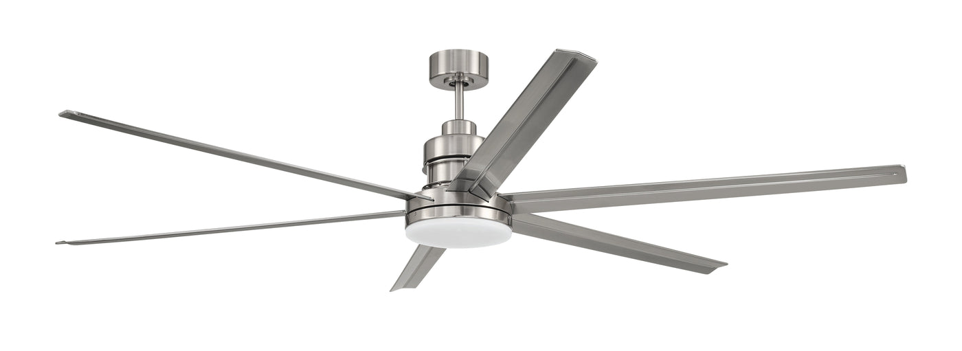 72" Mondo in Brushed Polished Nickel w/ Brushed Polished Nickel Blades