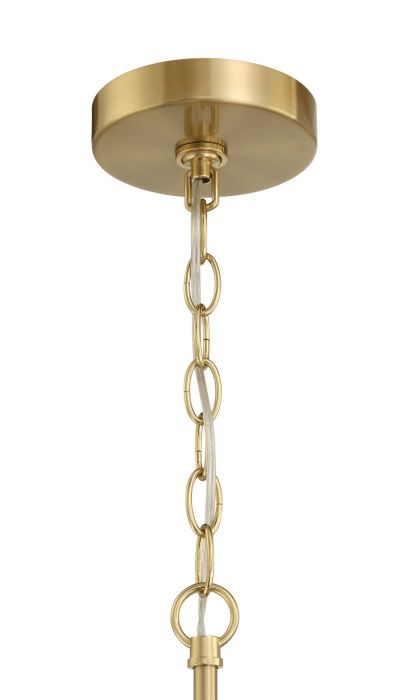 ##Antique Hardware## Fortuna 4 Light Chandelier in Satin Brass