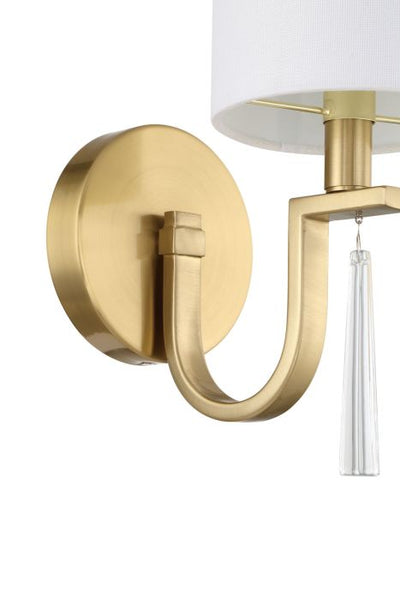 ##Antique Hardware## Fortuna 1 Light Wall Sconce in Satin Brass