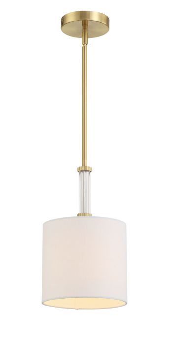 ##Antique Hardware## Fortuna 1 Light Mini Pendant in Satin Brass