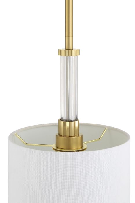 ##Antique Hardware## Fortuna 1 Light Mini Pendant in Satin Brass