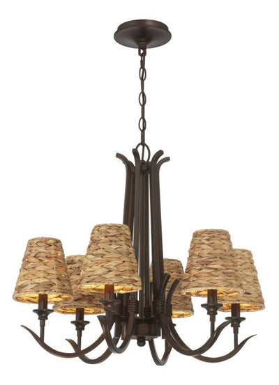 ##Antique Hardware## Kokomo 6 Light Chandelier in Aged Bronze Brushed