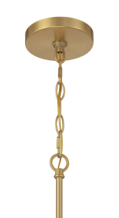 ##Antique Hardware## Freeform 1 Light Pendant in Satin Brass/Walnut