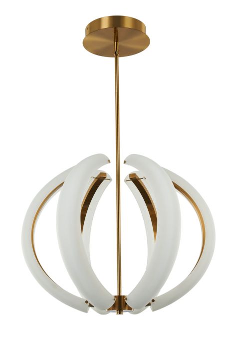 ##Antique Hardware## Unwind Small LED Pendant in Satin Brass