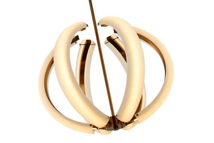 ##Antique Hardware## Unwind Small LED Pendant in Satin Brass