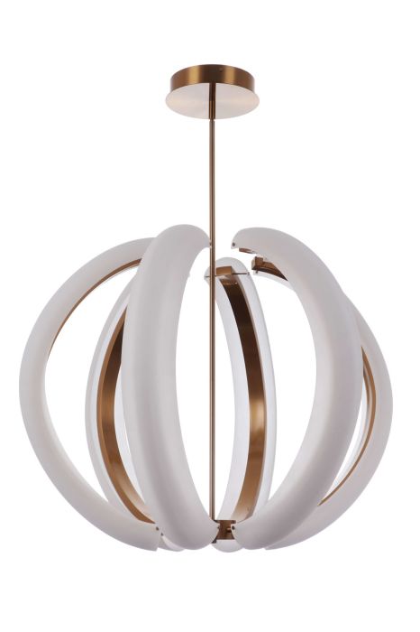 ##Antique Hardware## Unwind Large LED Pendant in Satin Brass