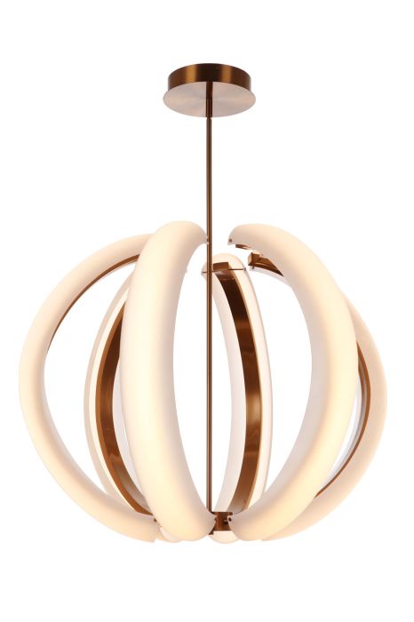 ##Antique Hardware## Unwind Large LED Pendant in Satin Brass