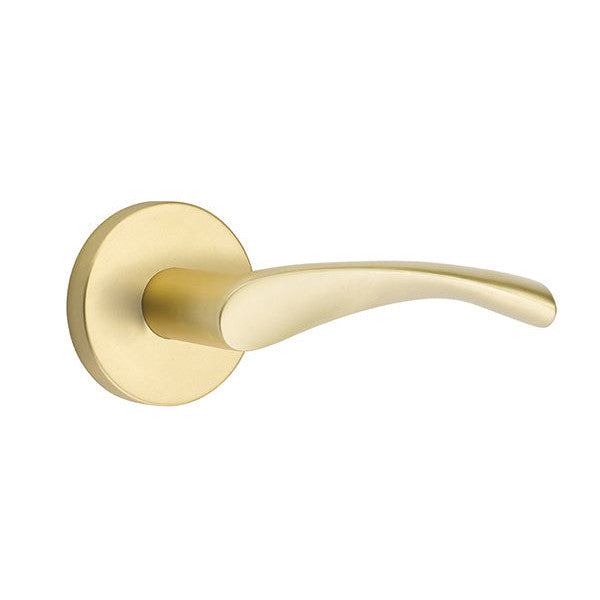 Antique Hardware Emtek Solid Brass Triton Lever With Disk Rosette (Several Finish Options) EMTEK LEVER DOOR KNOB