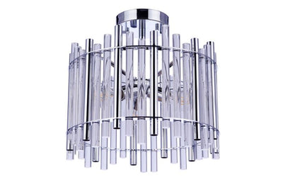 ##Antique Hardware## Reveal 3 Light Semi Flush in Chrome