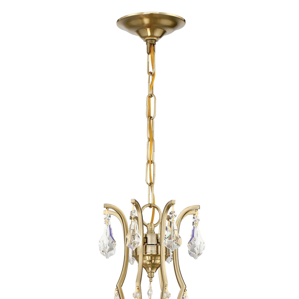 ##Antique Hardware## Cedar 8 Light Vibrant Gold Chandelier