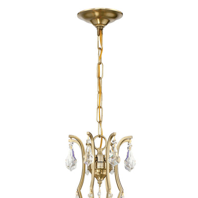 ##Antique Hardware## Cedar 8 Light Vibrant Gold Chandelier