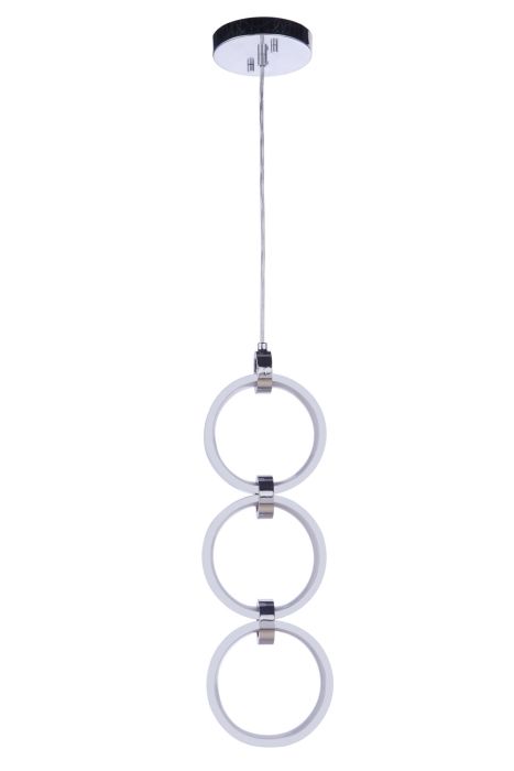 ##Antique Hardware## Context 3 Light LED Pendant in Chrome