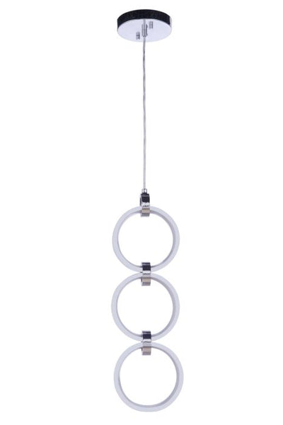 ##Antique Hardware## Context 3 Light LED Pendant in Chrome