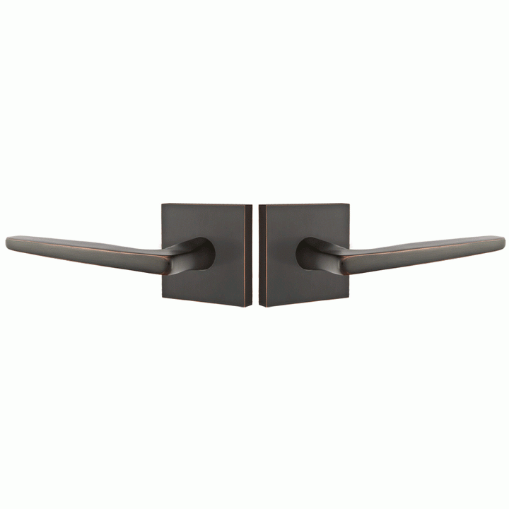 ##Antique Hardware## Emtek Solid Brass Luzern Lever With Neos Rosette (Several Finish Options)