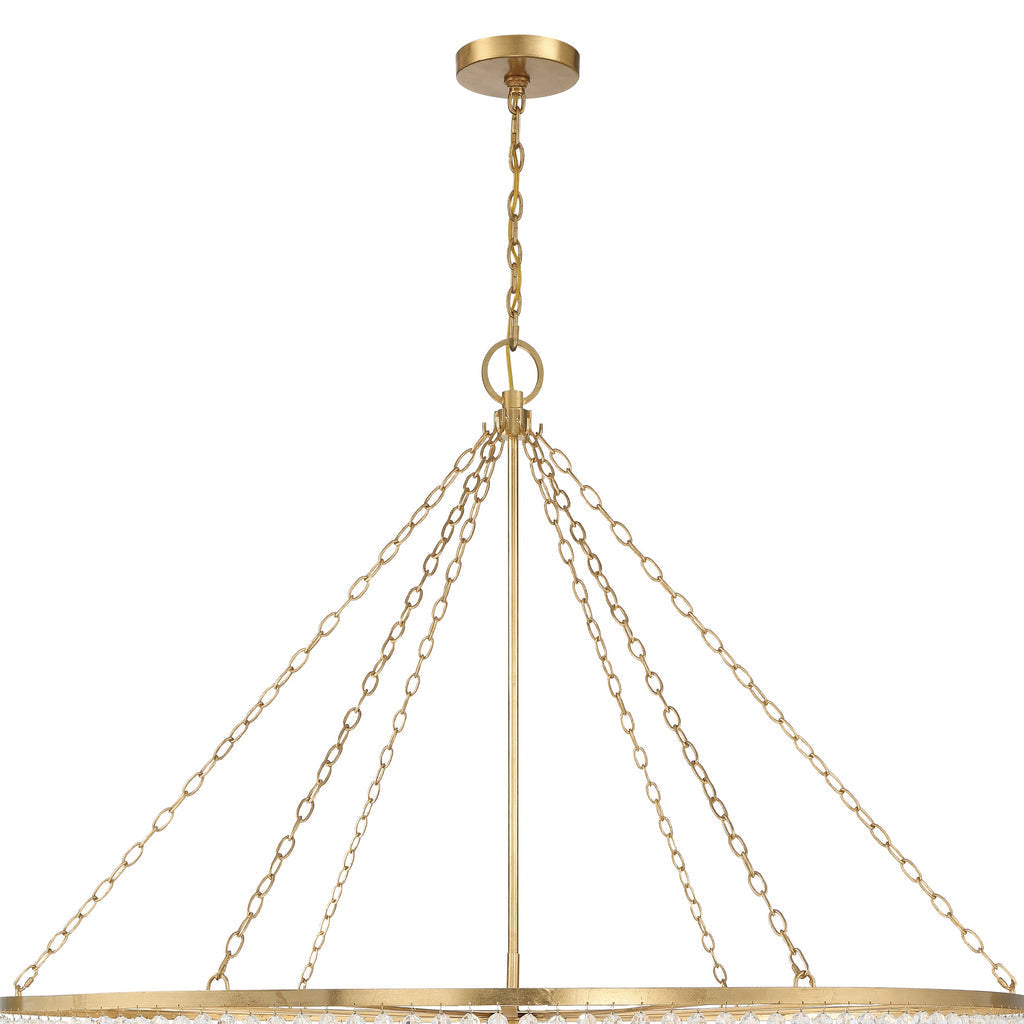 ##Antique Hardware## Rylee 24 Light Antique Gold Chandelier