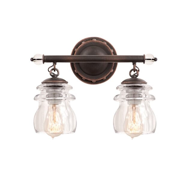 ##Antique Hardware## Brierfield 2 Light Bath