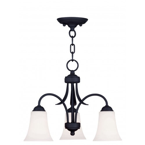 ##Antique Hardware## 3 Light Black Chain Hang/Ceiling Mount