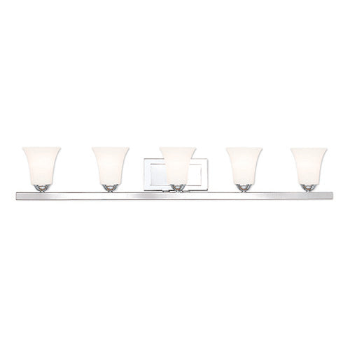 ##Antique Hardware## 5 Light Polished Chrome Bath Vanity