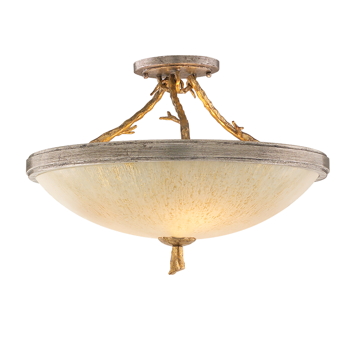 ##Antique Hardware## Parc Royale Semi Flush