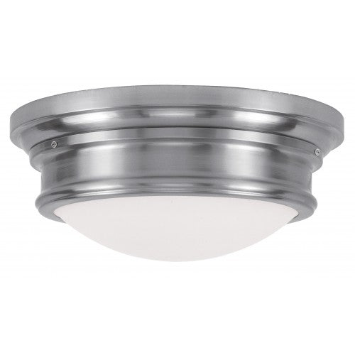 ##Antique Hardware## 3 Light Brushed Nickel Ceiling Mount