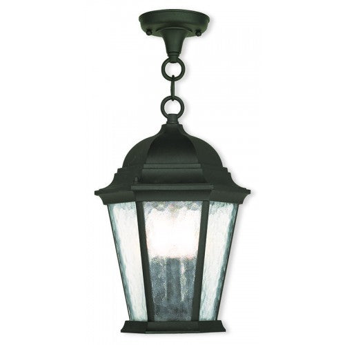 Antique Hardware 3 Light Textured Black Lantern Exterior