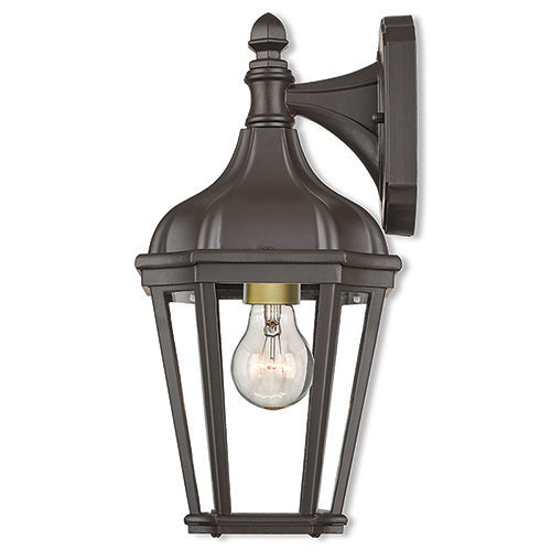 ##Antique Hardware## 1 Light Bronze Outdoor Wall Lantern