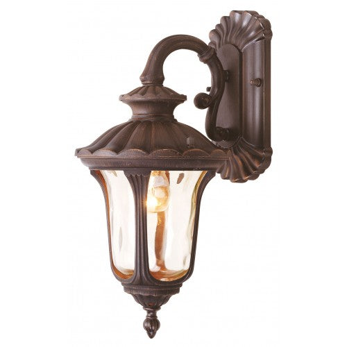##Antique Hardware## 1 Light Imperial Bronze Outdoor Wall Lantern