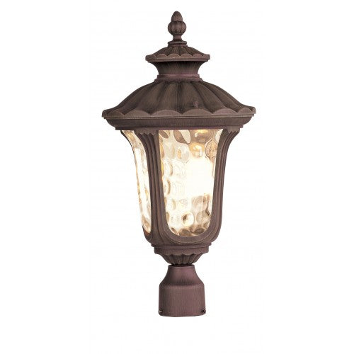 ##Antique Hardware## 3 Light Imperial Bronze Outdoor Post Top Lantern