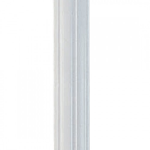 ##Antique Hardware## Textured White Outdoor Fluted Post