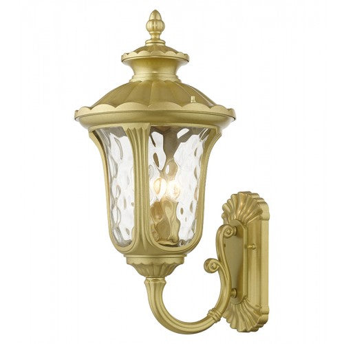 Antique Hardware 3 Light Soft Gold Outdoor Large Wall Lantern Exterior