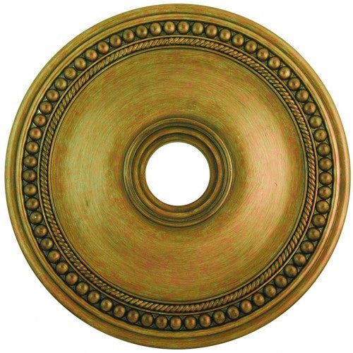 ##Antique Hardware## Antique Gold Leaf Ceiling Medallion