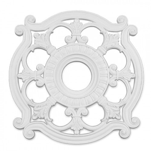 ##Antique Hardware## White Ceiling Medallion